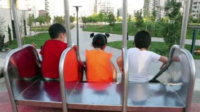 tahterevalli - Diyarbakır'ın ilk 'Tema Park'ında çocuklar oyuna doydu  Videosu