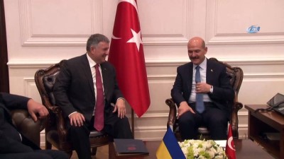  İçişleri Bakanı Soylu, Ukraynalı mevkidaşını kabul etti