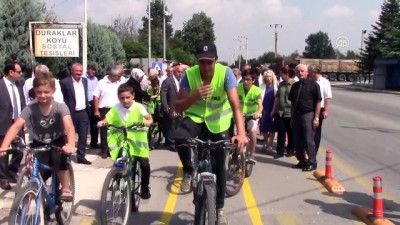bisiklet yolu - Bisiklet yollarının ilk etabı yapıldı - DÜZCE  Videosu