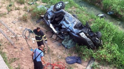  Çankırı'da cip çaya uçtu: 2 yaralı 