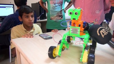 Şanlıurfalı öğrenciler robot tasarladı 