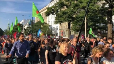 asiri sagci - Hamburg'da yükselen aşırı sağa karşı gösteri düzenlendi  Videosu