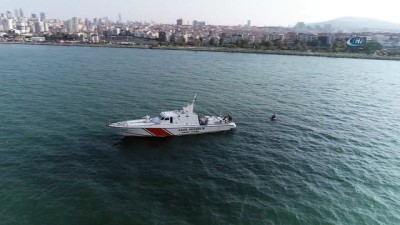helikopter pilotu -  Denize düşen helikopterin enkaz arama çalışmaları havadan görüntülendi  Videosu