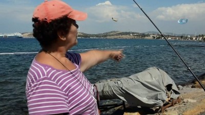  Foça'da deniz temizliği devam ediyor