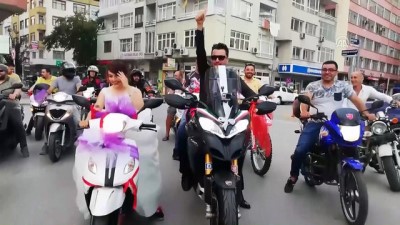 Düğünleri için Hollanda'dan motosikletle geldiler - ORDU