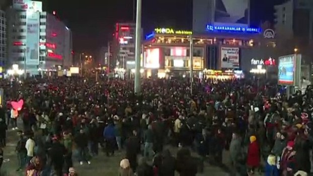 kizilay da yeni yil coskusu ankara