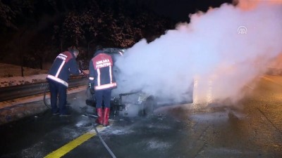 polis - Arkadaşının galerisinden ödünç aldığı otomobil yandı - ANKARA  Videosu