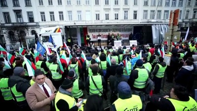Belçika'da taşımacıların protestosu - BRÜKSEL 