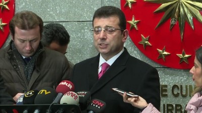 Ekrem İmamoğlu: '(Cumhurbaşkanı Erdoğan'ın kabulü) Faydalı, güzel bir görüşme olmuştur' - ANKARA