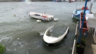 İstanbul'da şiddetli rüzgar 