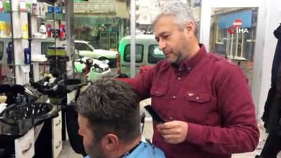  Manisalı kuaförlerden gazetecilere ücretsiz saç bakım jesti