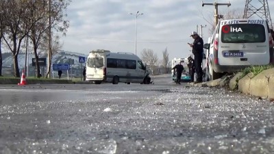  Öğrenci servisi halk otobüsüne çarpıştı: 8 yaralı 