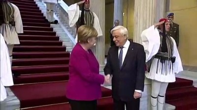 Almanya Başbakanı Merkel, Yunanistan Cumhurbaşkanı Pavlopoulos ile görüştü - ATİNA 