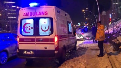 gizli buzlanma - Başkentte trafik kazaları: 2 yaralı  Videosu