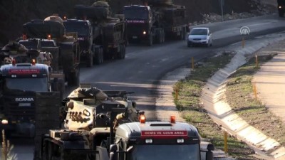 İdlib sınırına askeri sevkiyat - HATAY 