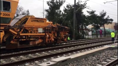 elektrik hatti - Halkalı-Sirkeci Banliyö hattında kaza (1) - İSTANBUL  Videosu