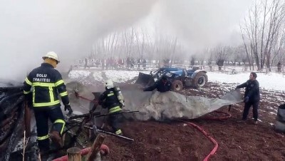 Bolu'da ev yangını 