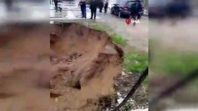  İstinat duvarı böyle çöktü