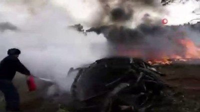 ucak kazasi -  - Boing 707 Kargo Uçağı Tahran Yakınlarında Düştü  Videosu