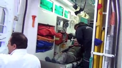 akulu araba -  Engelli vatandaş dengesini kaybederek akülü arabasından düştü: 1 yaralı Videosu