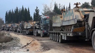 İdlib sınırına askeri sevkıyat sürüyor (3) - HATAY