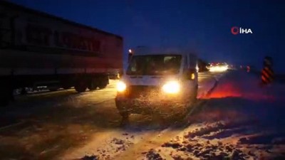 karayollari -  Aksaray-Adana karayolu yoğun tipi ve buzlanma ulaşıma kapandı Videosu