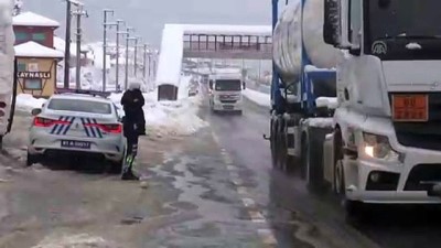 Bolu Dağı'nda kar yağışı - DÜZCE 