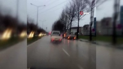 trafik magandasi -  Drift yapan kamyonet sürücüsüne ağır ceza  Videosu