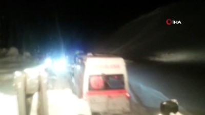  - Hasta almaya giden ambulans mahsur kaldı 