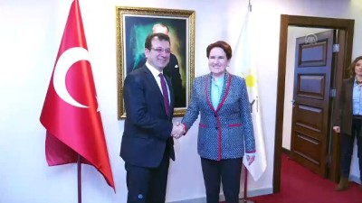 İmamoğlu, Akşener'i ziyaret etti - ANKARA 