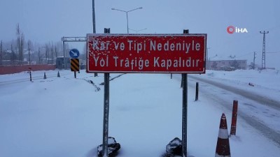 kar tatili -  Kar ve tipinin etkili olduğu Doğu’da yollar ulaşıma kapandı  Videosu