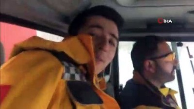 paletli ambulans -  112 ekiplerinin karla imtihanı  Videosu