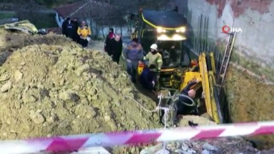 insaat alani -  Arnavutköy’de inşaat alanında toprak kayması Videosu