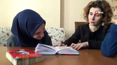 ders calis -  Bedensel engelli Sena’nın evde takdirli karne heyecanı Videosu