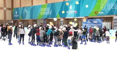buz pateni -  İBB’den öğrencilere karne hediyesi buzda paten keyfi  Videosu