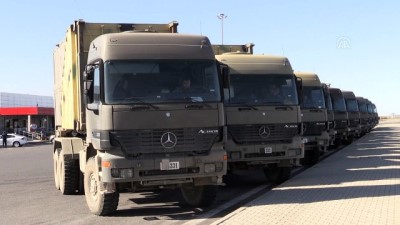 askeri arac - Suriye sınırına askeri sevkiyat - GAZİANTEP  Videosu