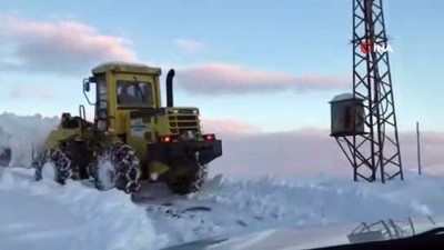 kar yagisi -  Malatya’da kar nedeniyle kapalı olan yollar açılarak hastalara ulaşılıyor Videosu