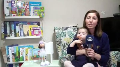 down sendromu - Down sendromlu 'İnci bebek' gülümsetiyor - TEKİRDAĞ  Videosu