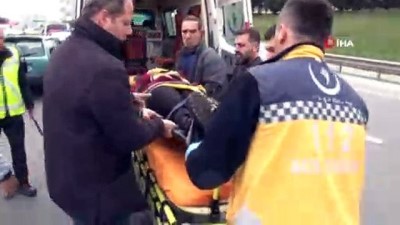  Basın ekspres yolunda dehşet... Genç kadın kendisini seyir halindeki araçtan attı 