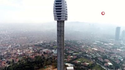 cevre kirliligi - Çamlıca Kulesi'nde son durum havadan görüntülendi  Videosu