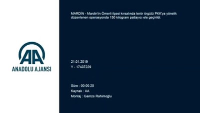 Mardin'de patlayıcı ele geçirildi 