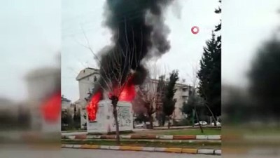  Plastik kulübe alev alev yandı 