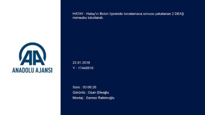 2 DEAŞ mensubu kovalamacayla yakalandı - HATAY 