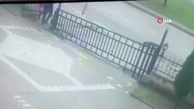  11 yaşındaki kız çocuğunu kaçırmak istedi... Küçük kız kendi zor kurtardı... O anlar kameraya böyle yansıdı