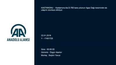 Ilgaz Dağı'nda sis ulaşımı olumsuz etkiliyor - KASTAMONU 