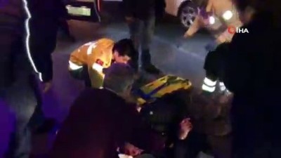 asiri hiz -  Maltepe'de belediye işçisine otomobil çarptı  Videosu