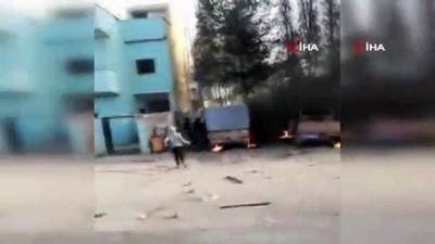 kontrol noktasi -  - Rakka Halkından Ypg/pkk Terör Örgütlerine Karşı Protesto  Videosu