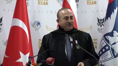 fahri doktora - Çavuşoğlu: 'KKTC'deki üniversitelere farklı ülkelerden öğrenci gelebilmesi için yurt dışındaki misyonlarımız yoğun bir çaba sarfediyor' - GİRNE  Videosu
