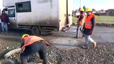 kanalizasyon calismasi - Hırsızlar rögar kapaklarını çaldı - ANKARA  Videosu