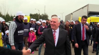 maas zammi - Kristal İş Sendikası Genel Başkanı Çetintaş, grev başlatan işçileri ziyaret etti - MERSİN Videosu